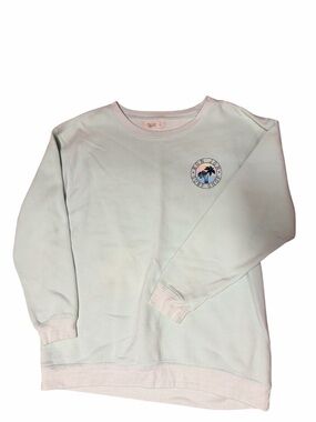 Ron Jon Mint Green Pullover Sweatshirt Palm Logo Size Large